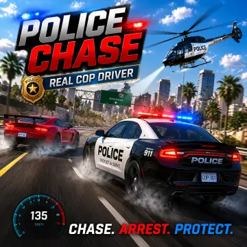 Police Chase Real Cop Driver